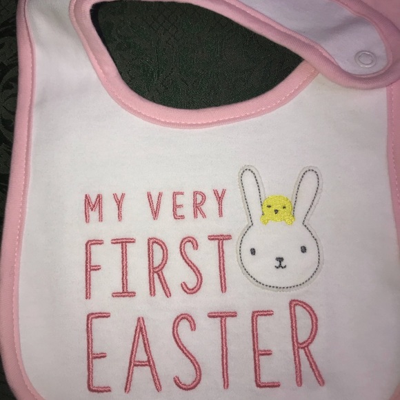 NWT TWINS 1st Easter sleeper bib cap carters 6-9 m - Picture 5 of 10